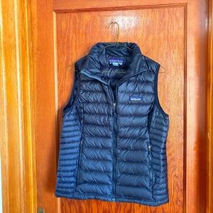 Patagonia down sweater vest, women's medium, black